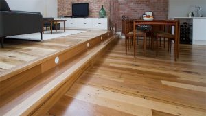 Recycled Messmate blend floorboards