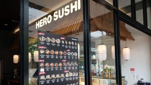 moonee ponds hero sushi timber fitout